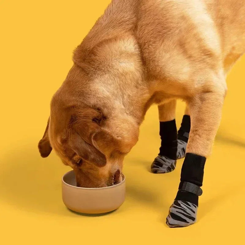 Anti-Slip Dog Socks with Straps (4-Pack)