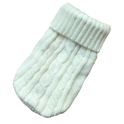 Cable Knit Dog Sweater