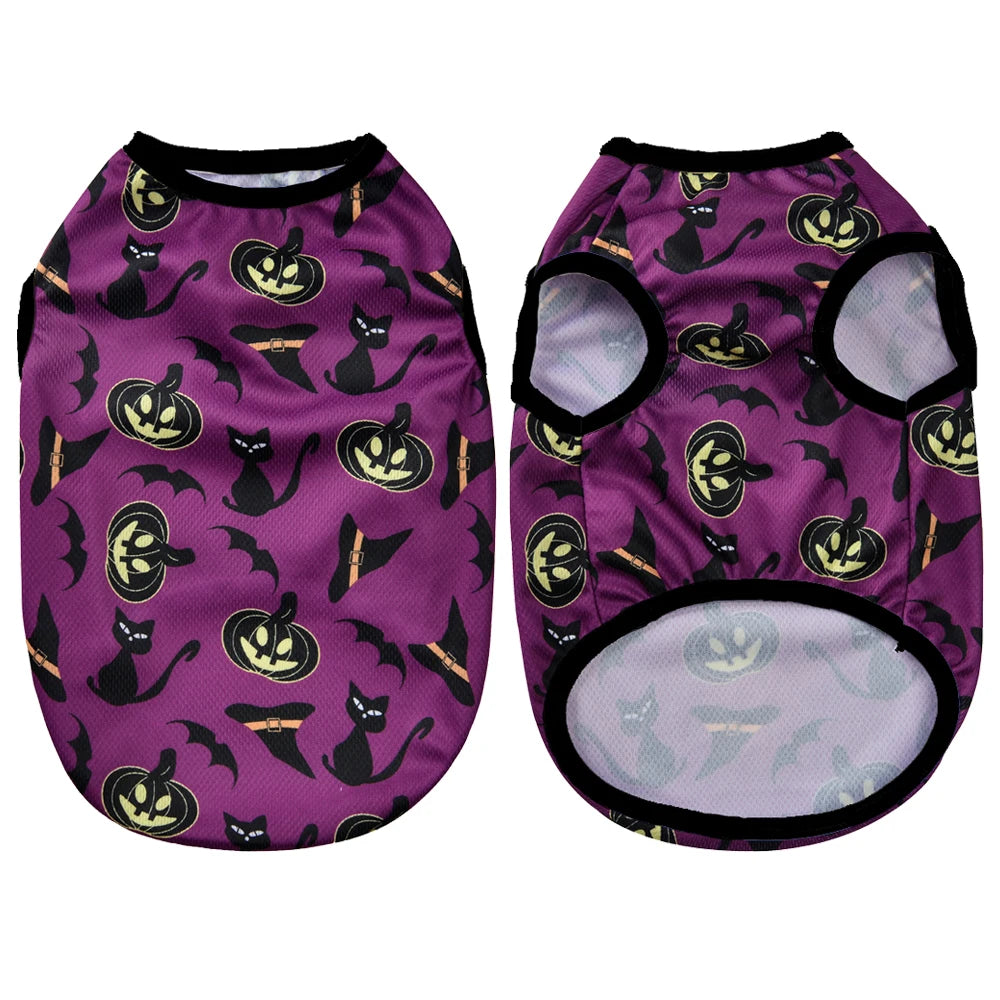 Pumpkin Print Halloween Pet Vest