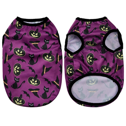 Pumpkin Print Halloween Pet Vest