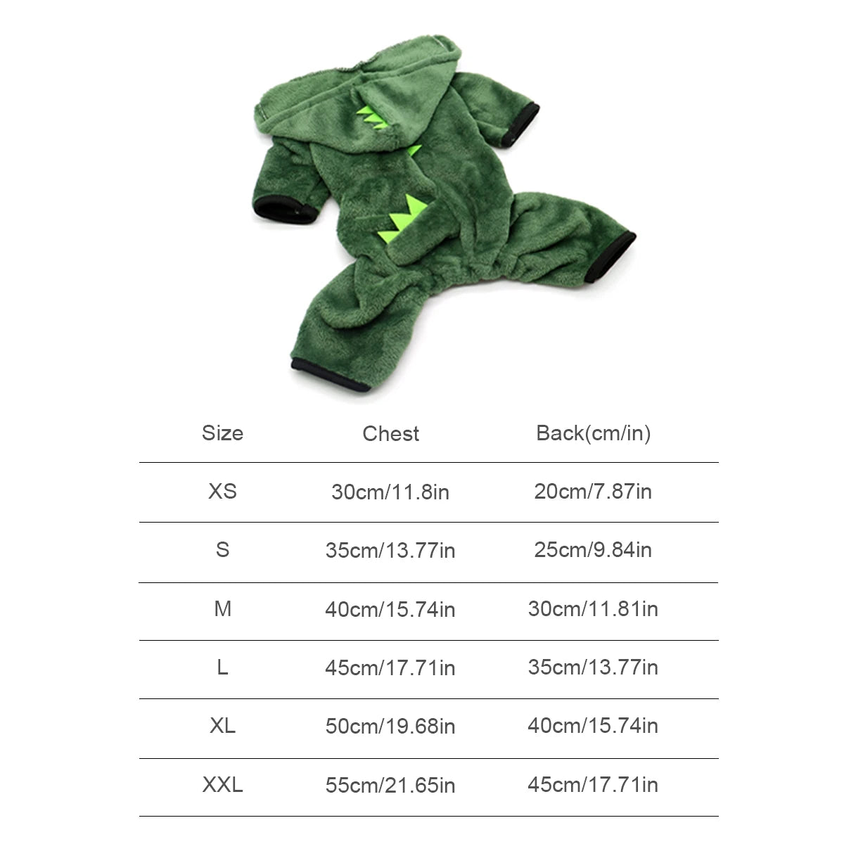 Dinosaur Dog Hoodie Costume