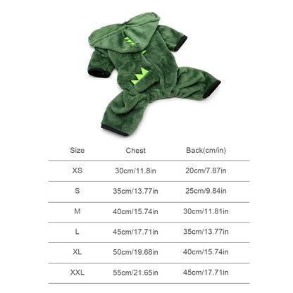 Dinosaur Dog Hoodie Costume