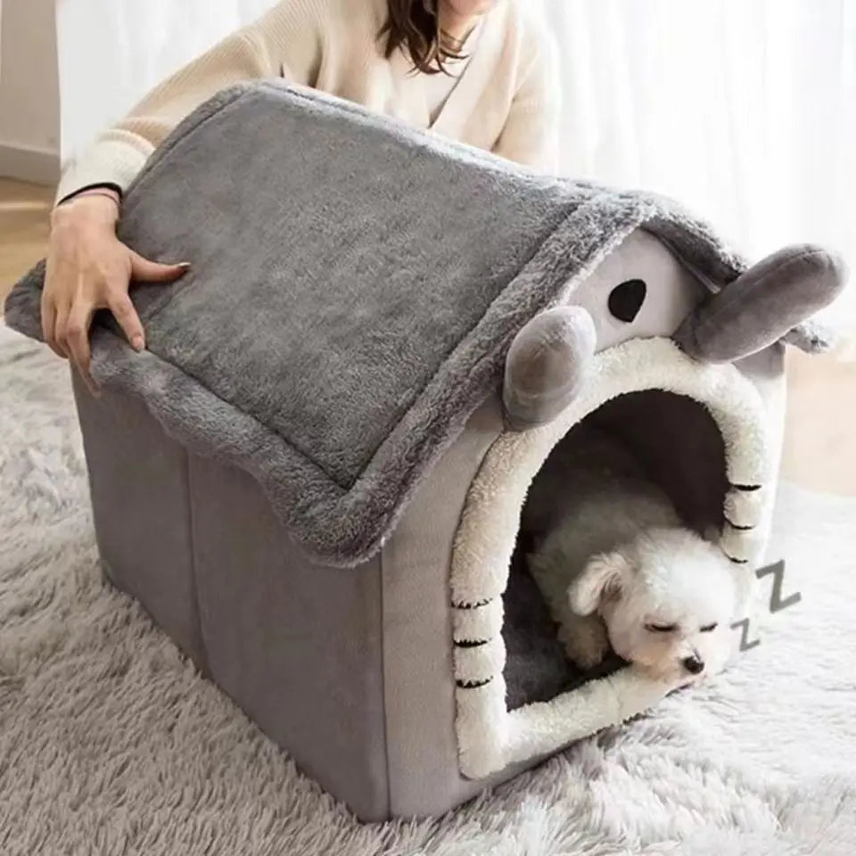 Enclosed Dog House Bed