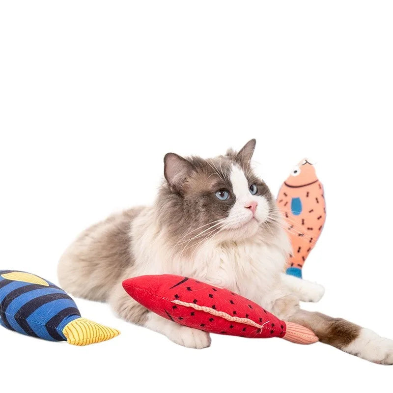 Fish-Shape Catnip Cat Toy