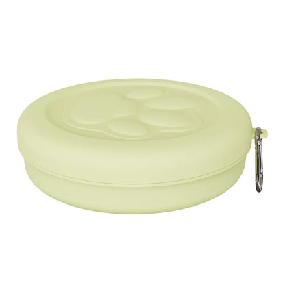 Portable Travel Pet Bowl with Treat Box
