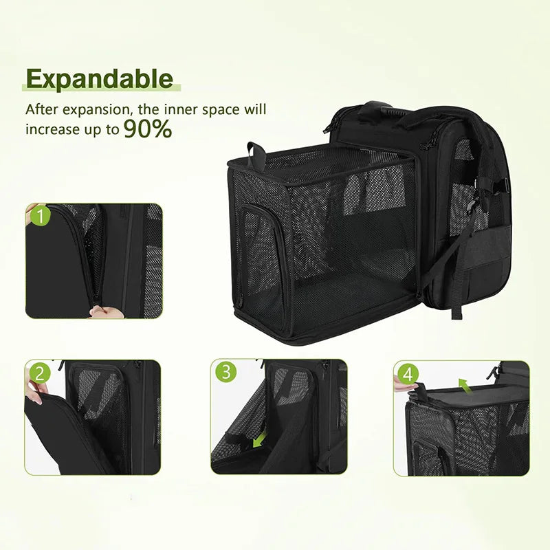 Expandable Cat Carrier Backpack