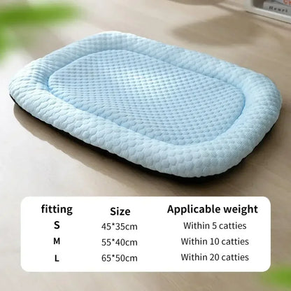 Ice Silk Cooling Dog Bed Mat