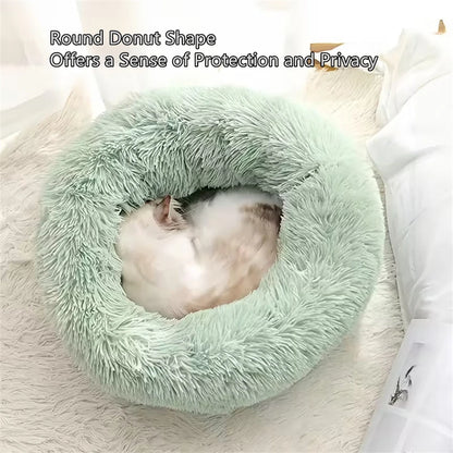Faux Fur Donut Pet Bed