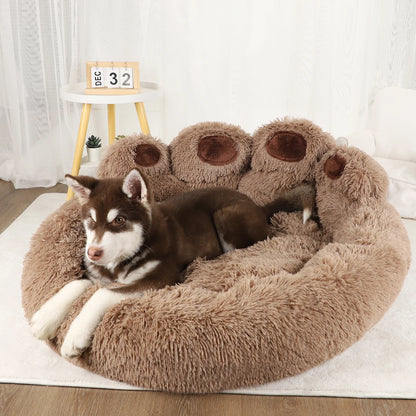 Fluffy Round Dog Bed