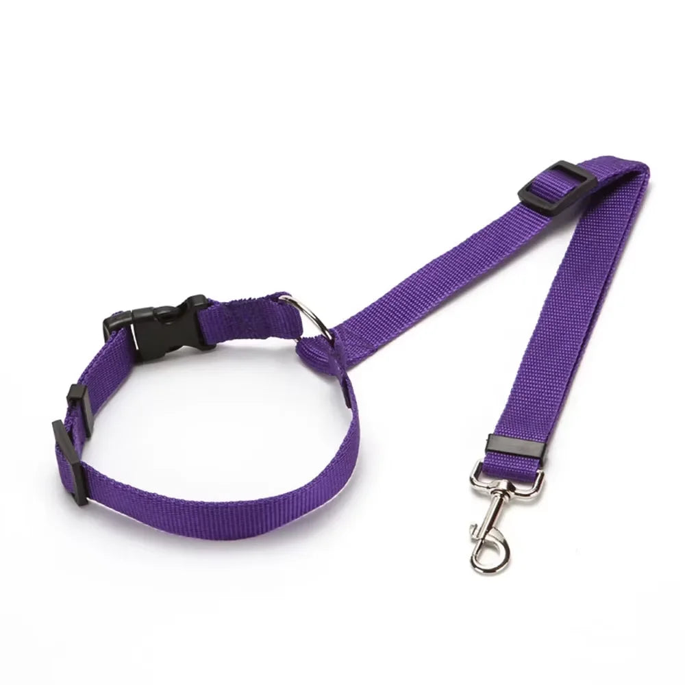 2-in-1 Dog Car Safety Belt and Leash