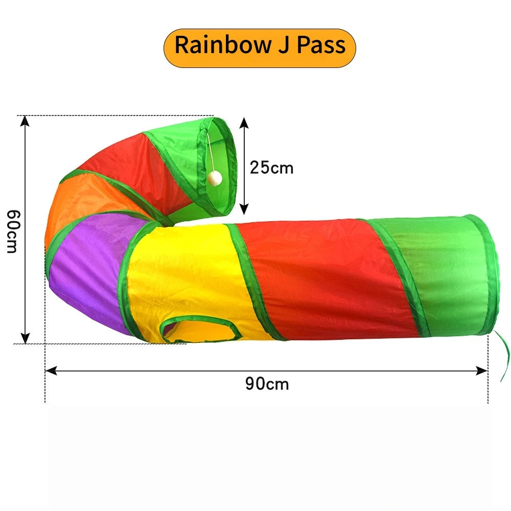 Foldable Cat Play Tunnel