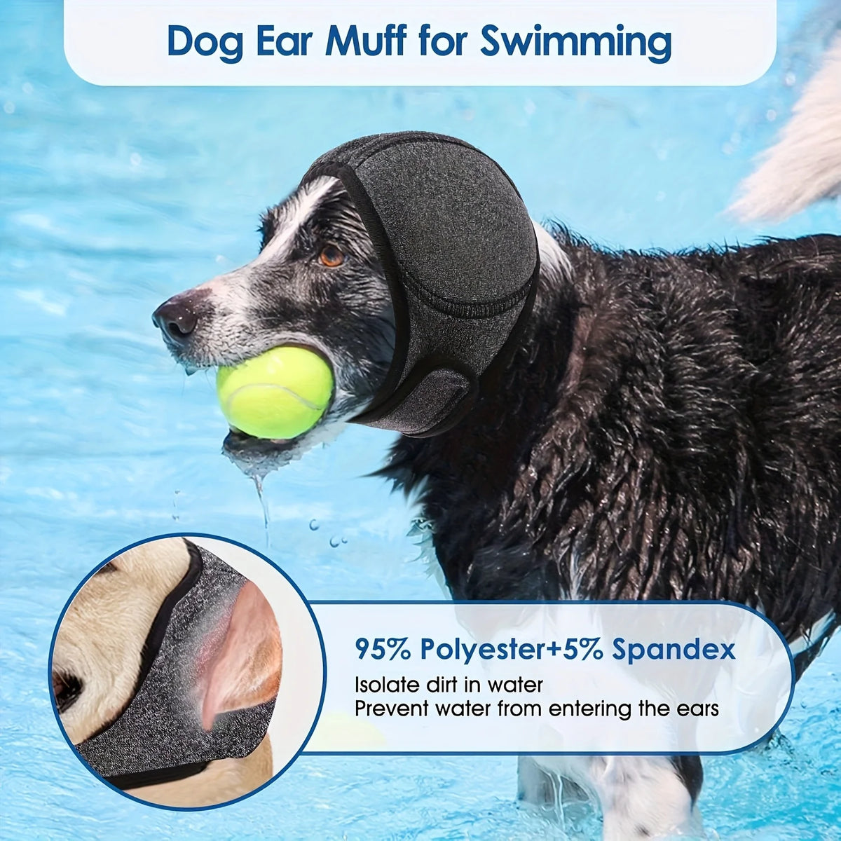 Adjustable Dog Noise-Muffling Earmuffs