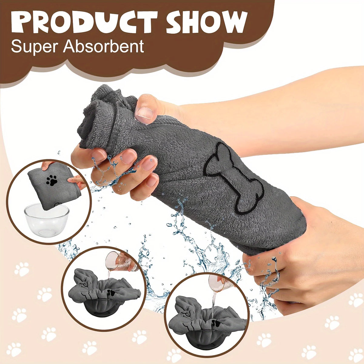 Quick-Dry Microfiber Dog Towel