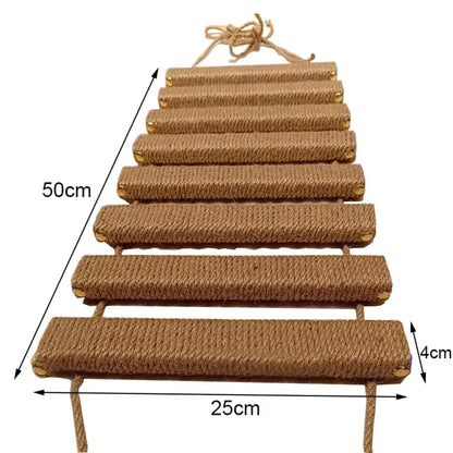 Sisal Cat Climbing Ladder Bridge