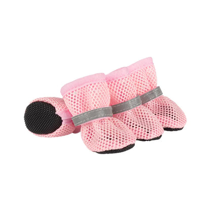 Breathable Mesh Dog Boots (4-Pack)