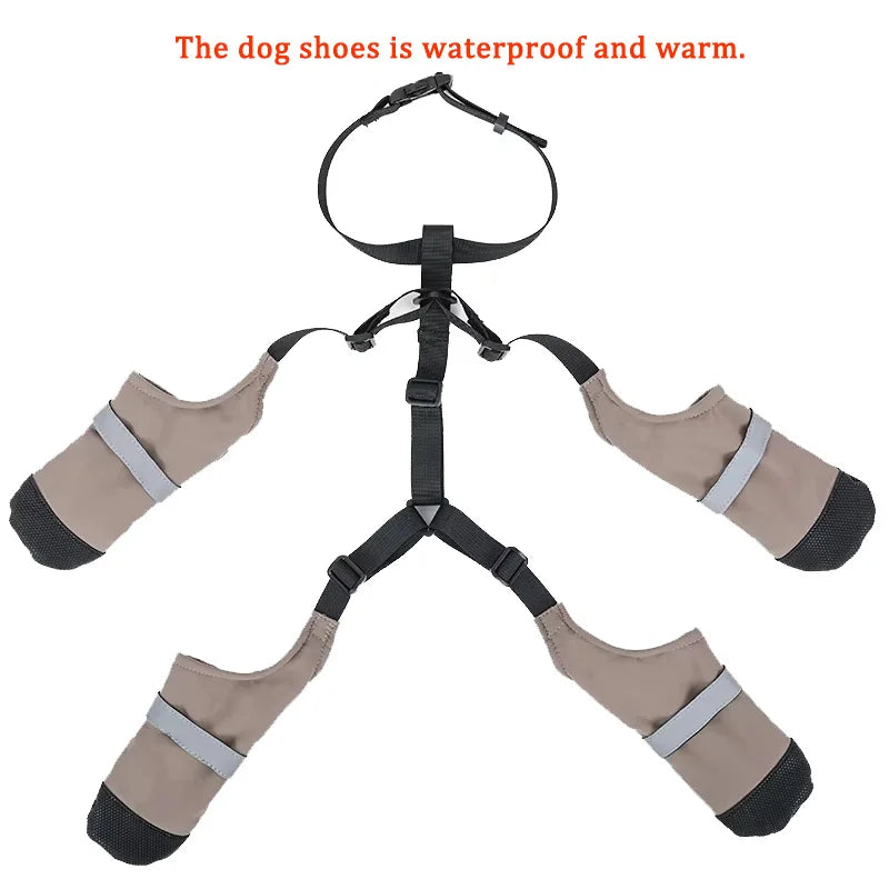 Waterproof Non-Slip Dog Snow Boots