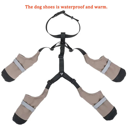 Waterproof Non-Slip Dog Snow Boots