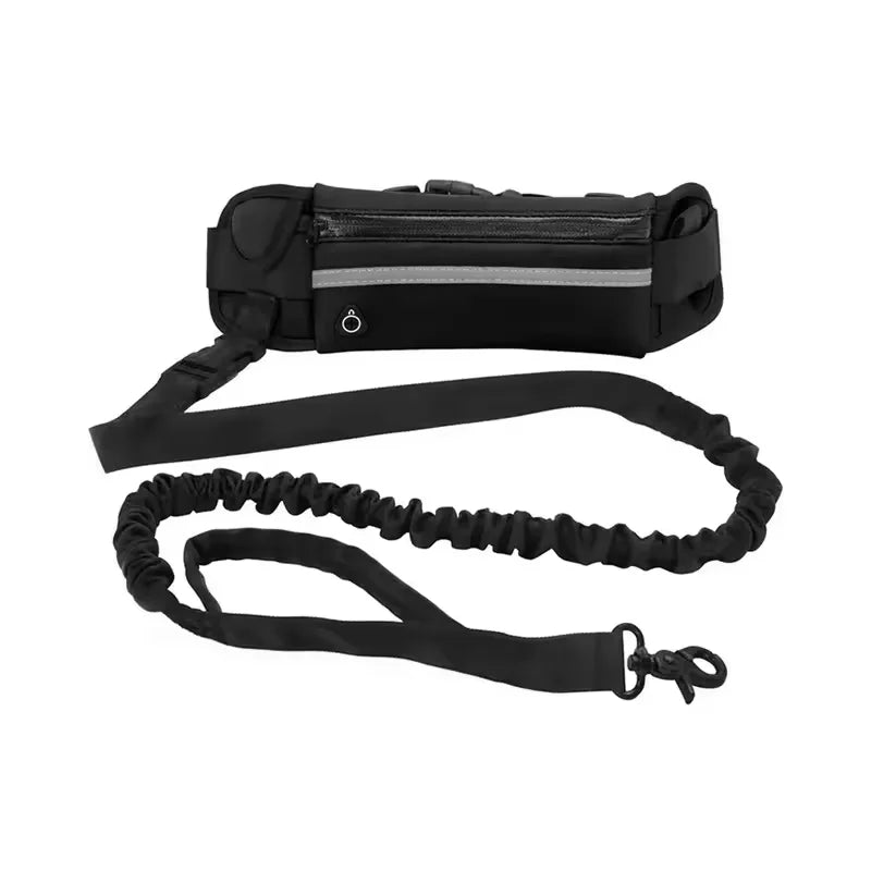 Hands-Free Reflective Dog Leash with Waist Bag