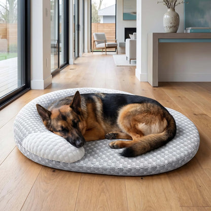 Oval Ice Silk Cooling Pet Bed