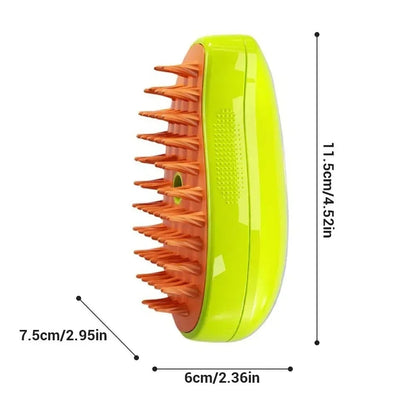 3-in-1 Steam Grooming Brush for Pets