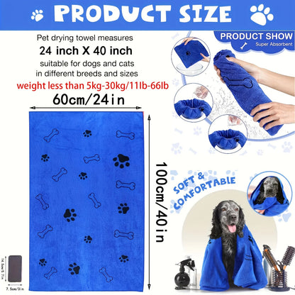 Quick-Dry Microfiber Dog Towel