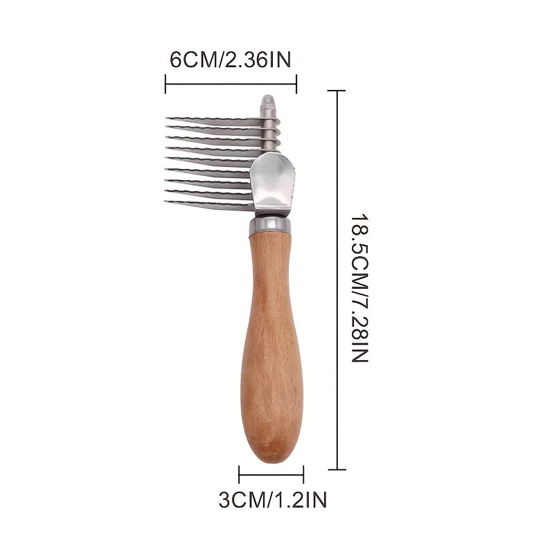 Steel Deshedding Dog Comb