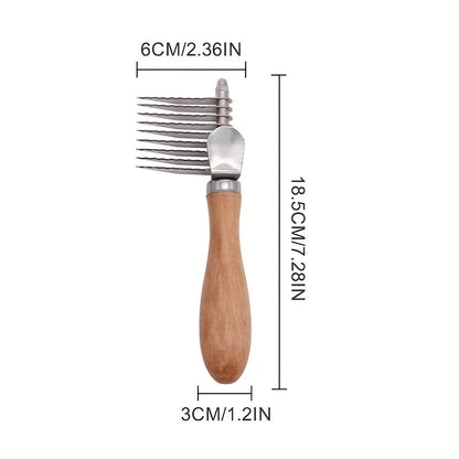 Steel Deshedding Dog Comb