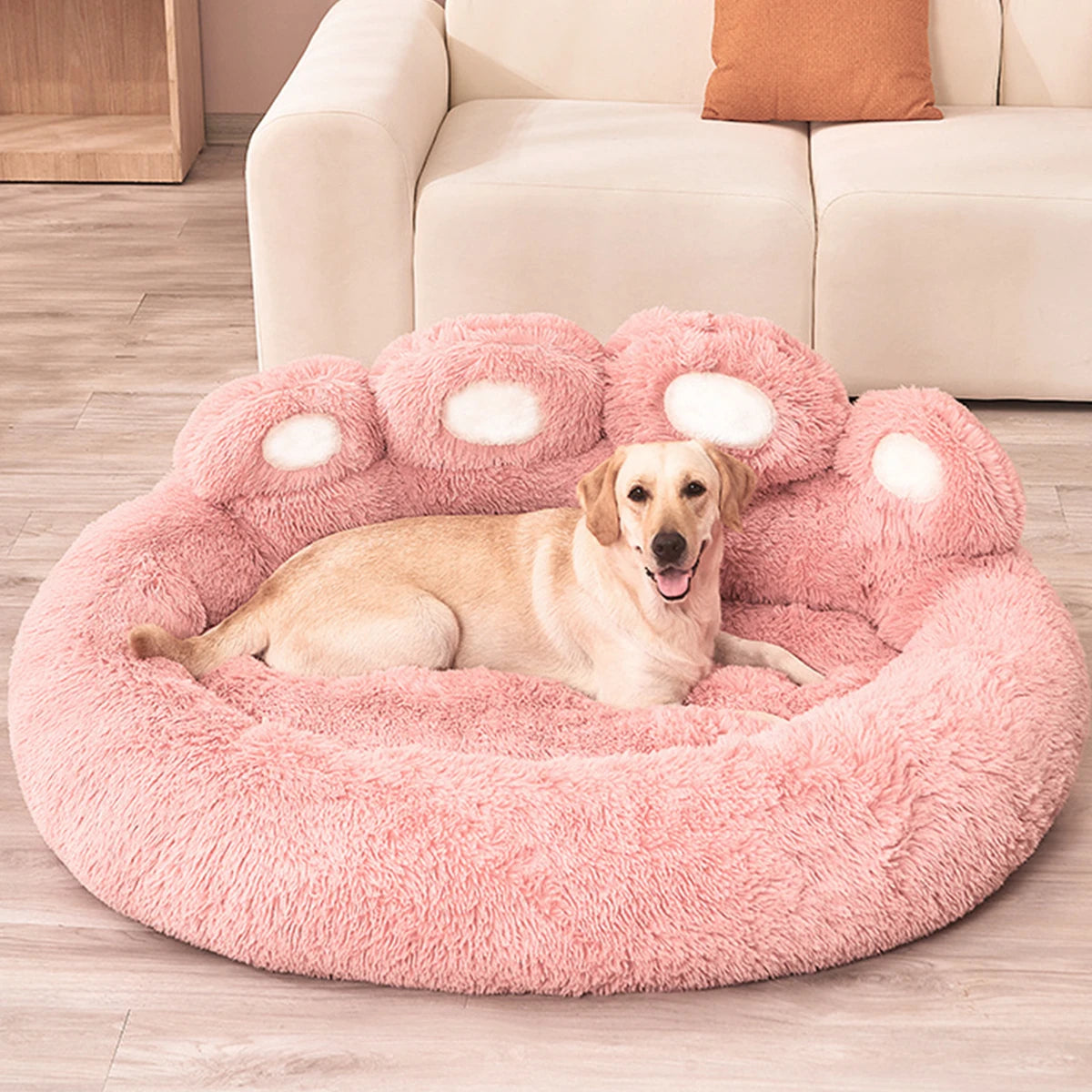 Fluffy Round Dog Bed