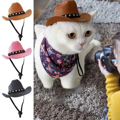 Adjustable Cowboy Pet Hat