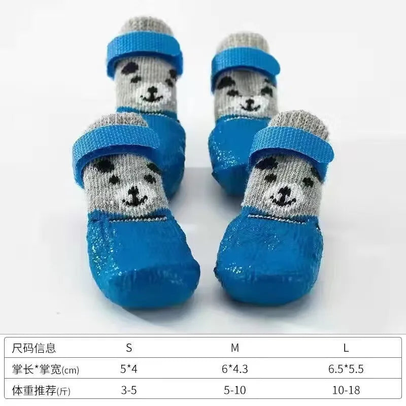 Waterproof Knit Pet Socks (4-Pack)