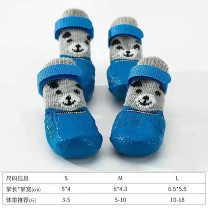 Waterproof Knit Pet Socks (4-Pack)
