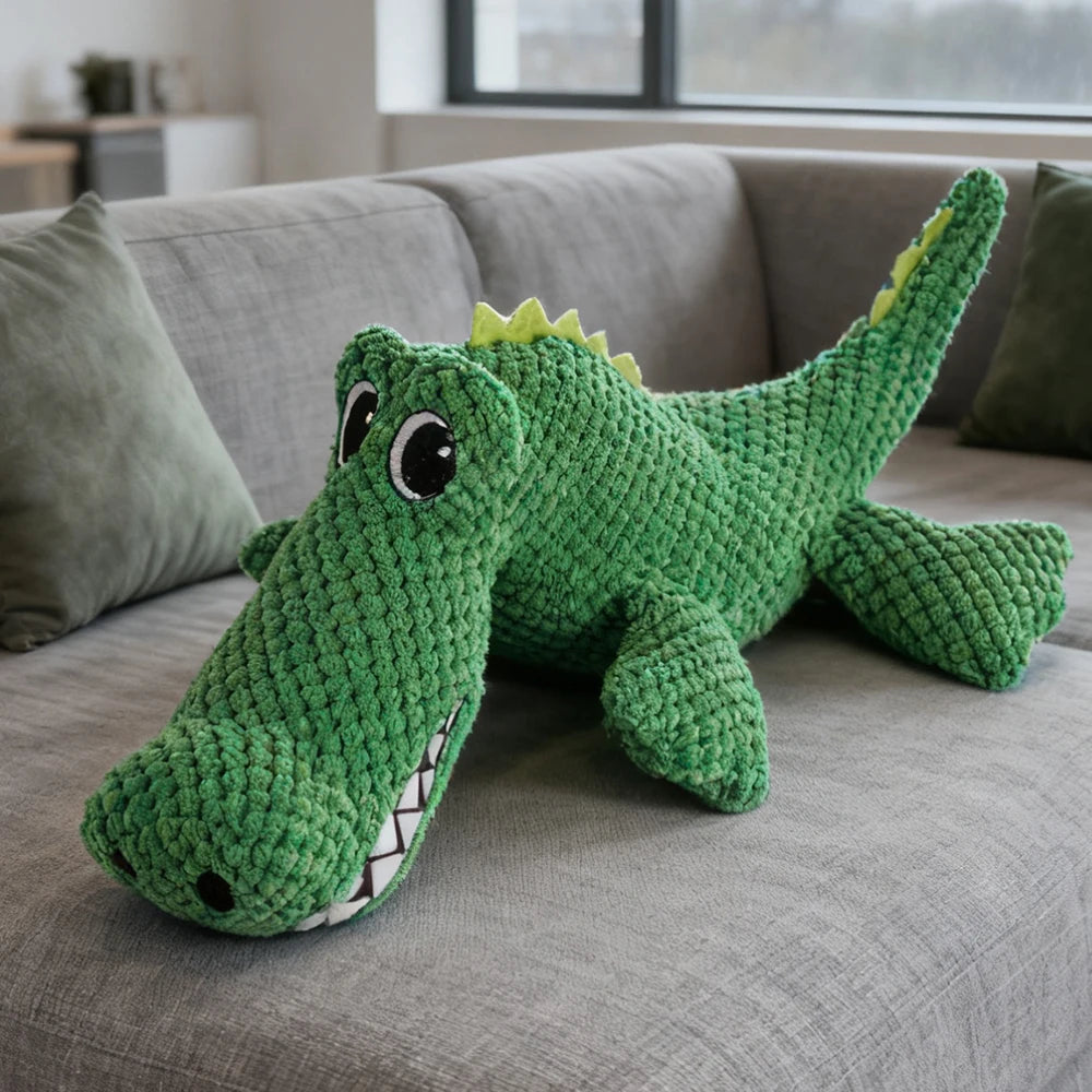 Chew-Resistant Crocodile Plush Toy