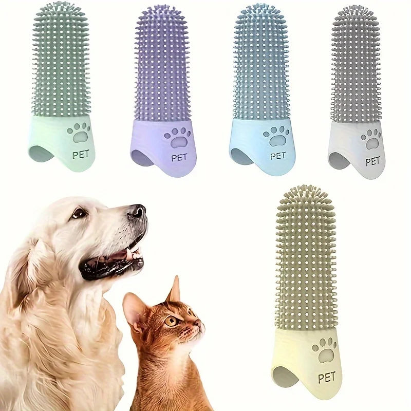 360 Silicone Pet Finger Toothbrush