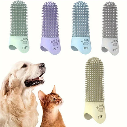 360 Silicone Pet Finger Toothbrush