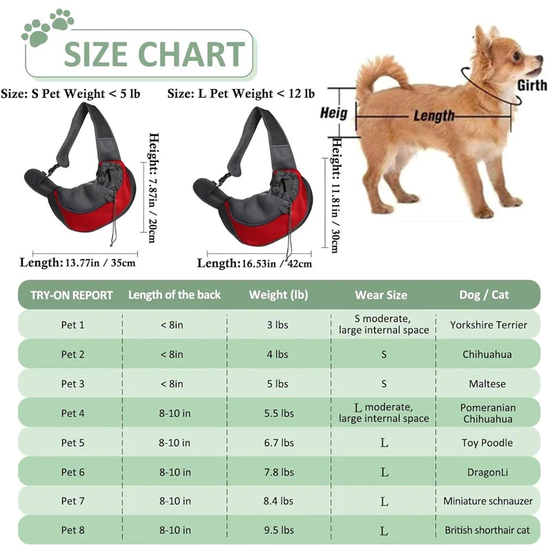 Pet Sling Carrier Bag