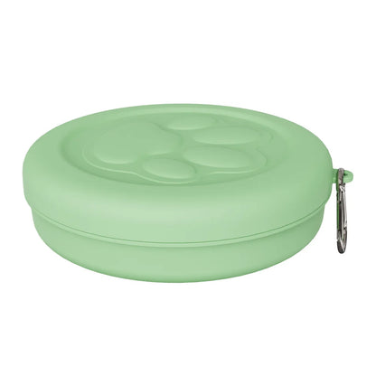 Portable Travel Pet Bowl with Treat Box