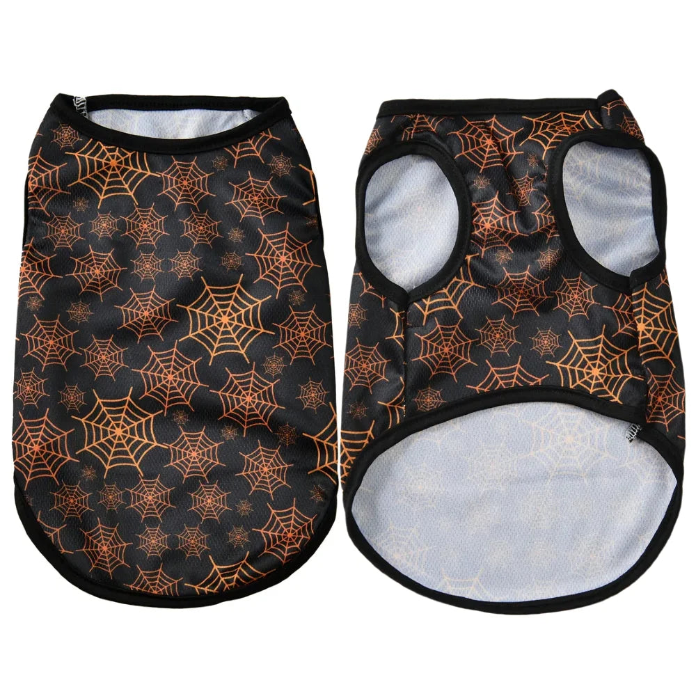 Pumpkin Print Halloween Pet Vest