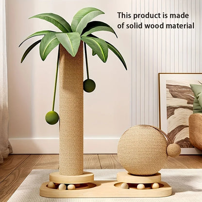 Coconut Tree Cat Scratching Post and Tower