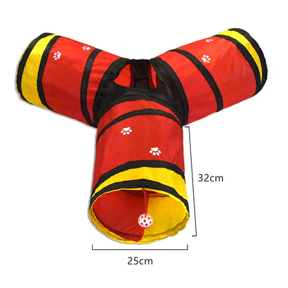 Foldable Cat Play Tunnel