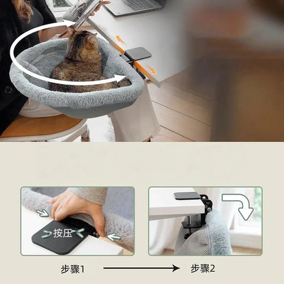 Folding Cat Desk Hammock