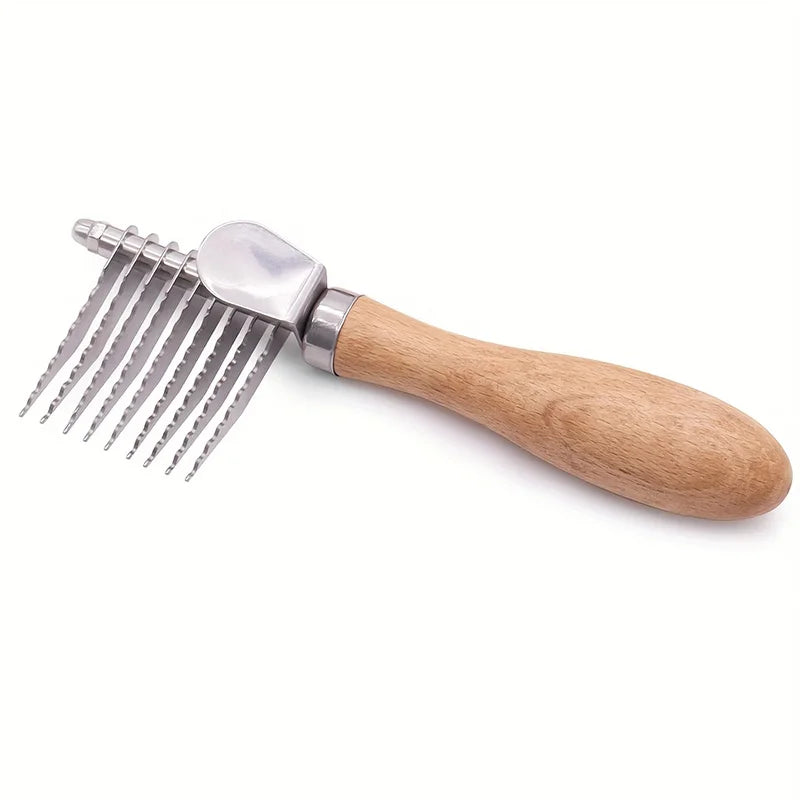 Steel Deshedding Dog Comb