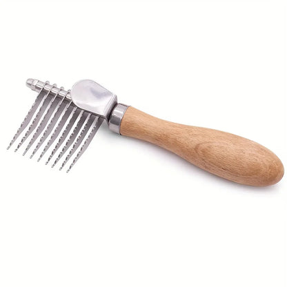 Steel Deshedding Dog Comb