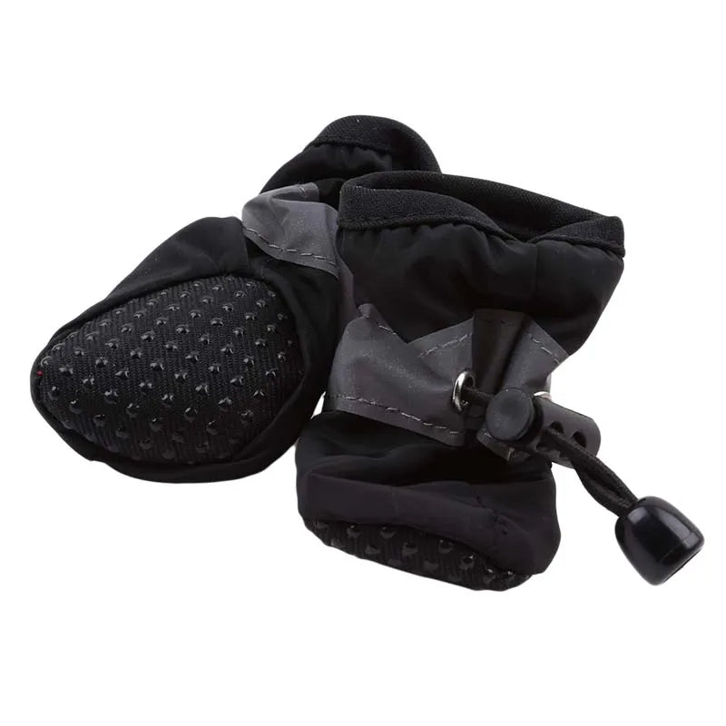 4-Pack Anti-Slip Dog Snow Boots