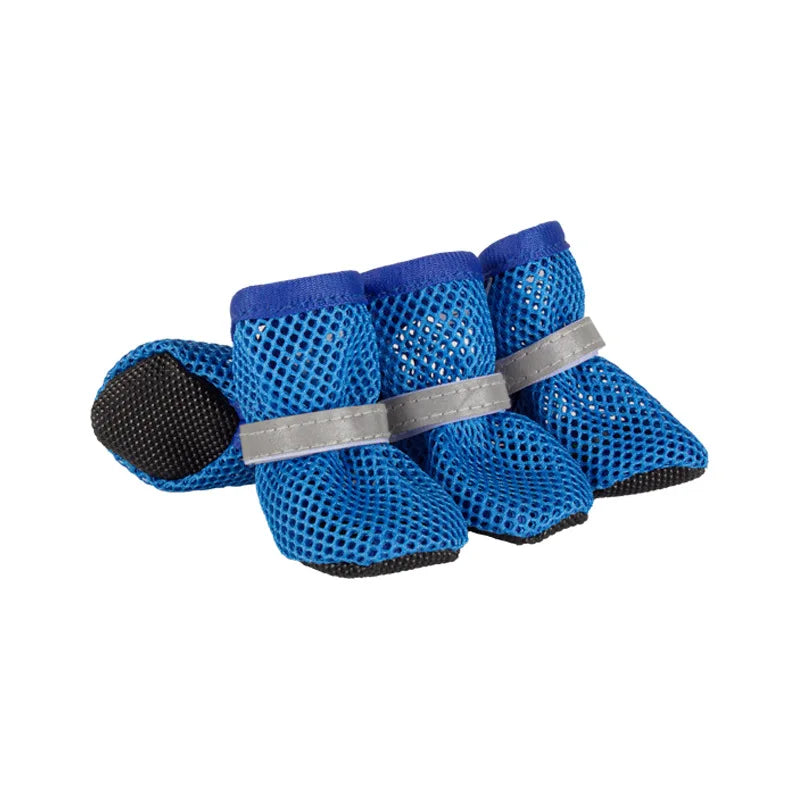 Breathable Mesh Dog Boots (4-Pack)