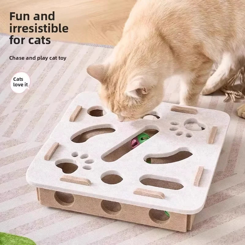 Felt Cat Puzzle Box