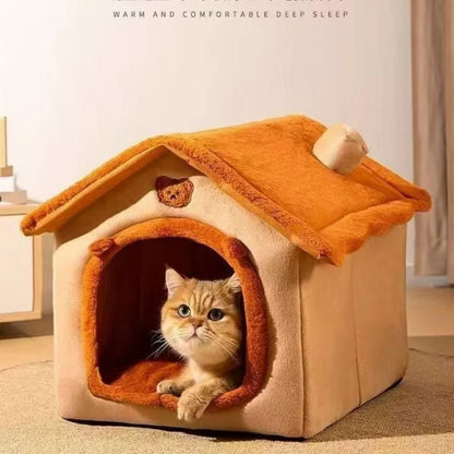 Enclosed Dog House Bed
