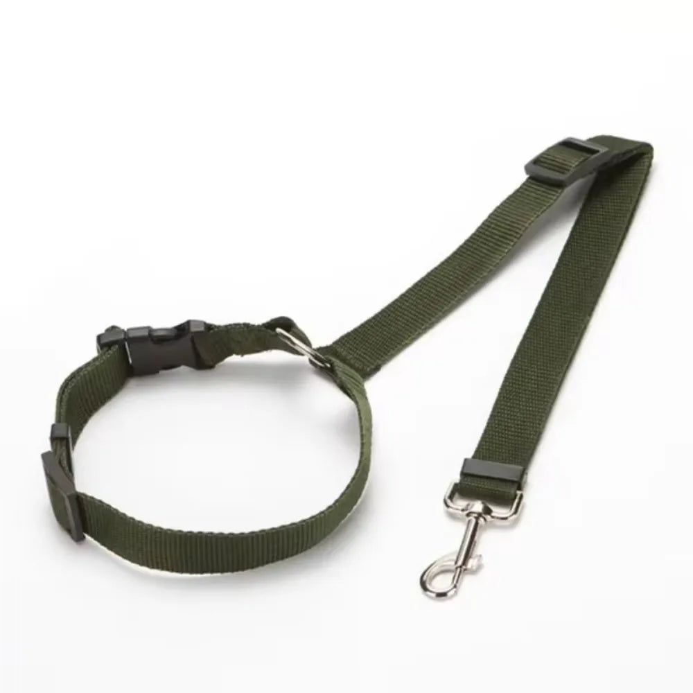 2-in-1 Dog Car Safety Belt and Leash