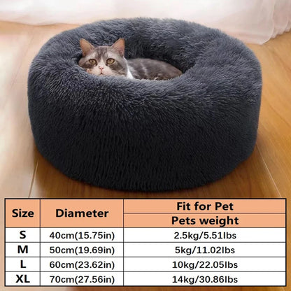 Faux Fur Donut Pet Bed