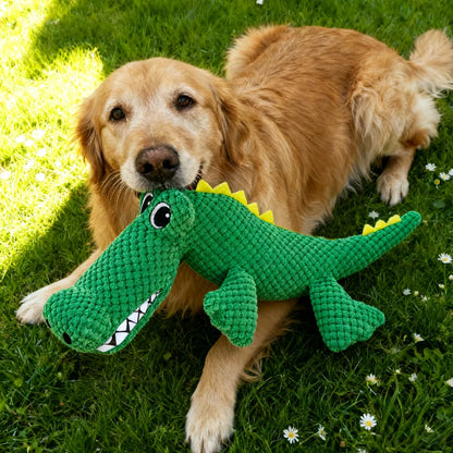 Chew-Resistant Crocodile Plush Toy