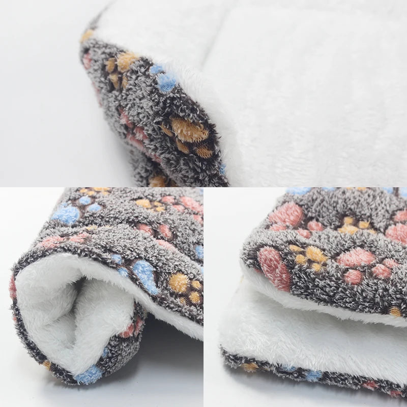 Double-Sided Plush Pet Mat